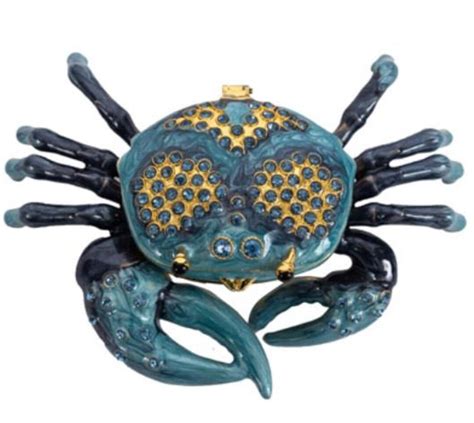 metal crab trinket box|Crab Trinket Box In Collectible Decorative Trinket Boxes.